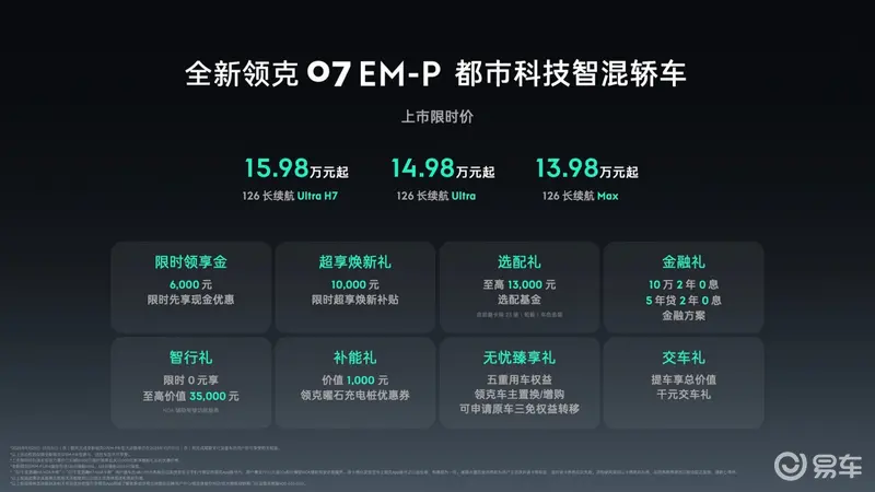 车全新领克07 EM-P上市麻将胡了试玩都市科技智混轿(图4)